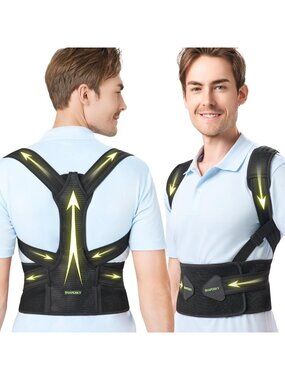 Adjustable Posture Corrector for Men & Women - Breathable Back Support Brace